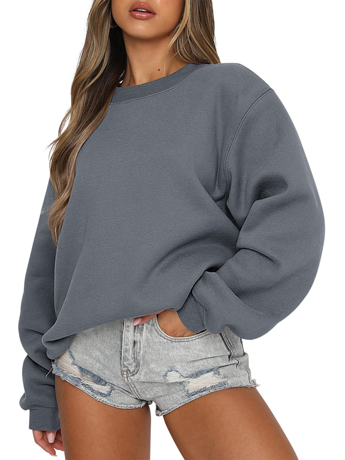 ANRABESS Womens Sweatshirts Crewneck Fleece Oversized Pullover Sweaters Fall Winter Cute Tops Teen Girls Preppy Clothes 2025